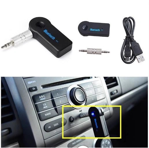 AUXBUSS® Receptor Estereo RCA, Bluetooth 5.0+ Aux 3.5mm para adaptar música y radio